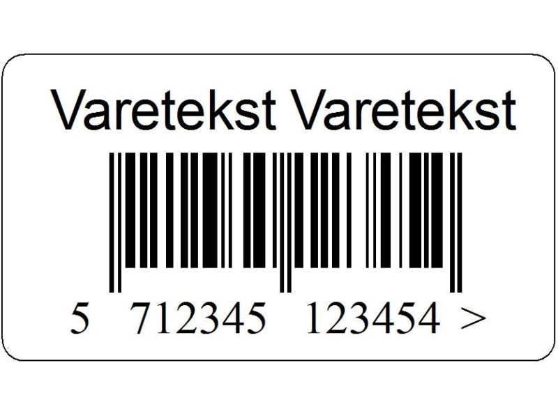 Stk. 38x21-PRN01 Varemærkning