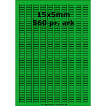 75  ark 15A5H4-G Grønne Papir Labels