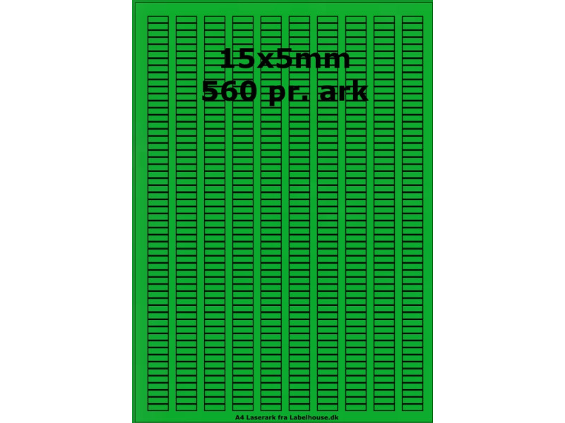 75  ark 15A5H4-G Grønne Papir Labels