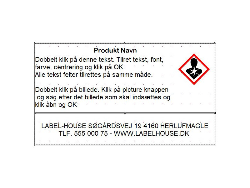 Template 38x21mm