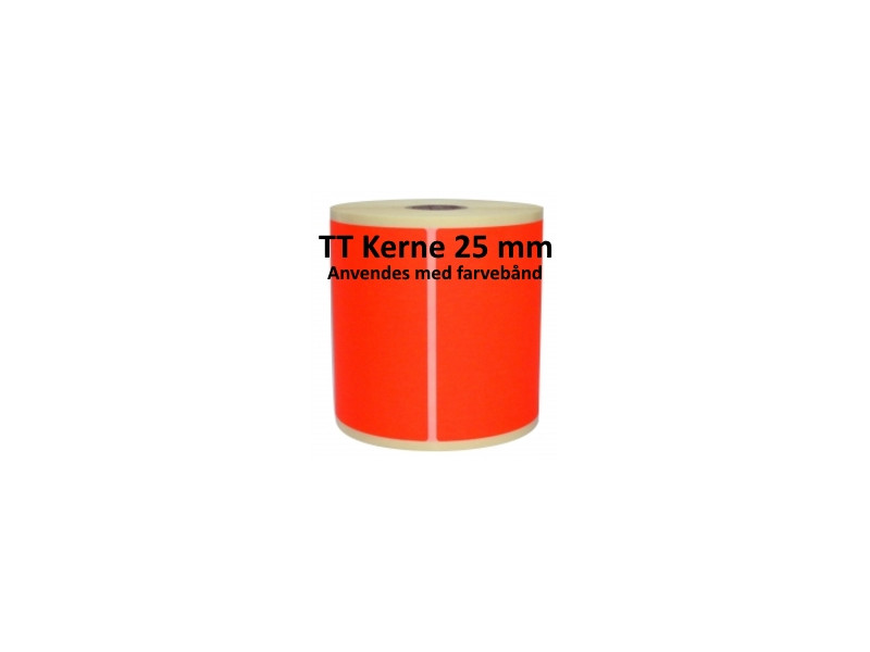 1 rulle 100R50TT3-25R Røde Papir Labels TT 25