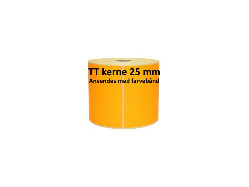 1 rulle 100R50TT3-25O Orange Papir Labels TT 25