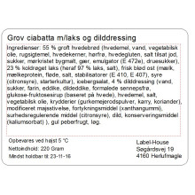 Stk. 63x46-PRN20 Varemærkning