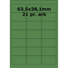 75 ark 63x38-3-Grøn BDM colour