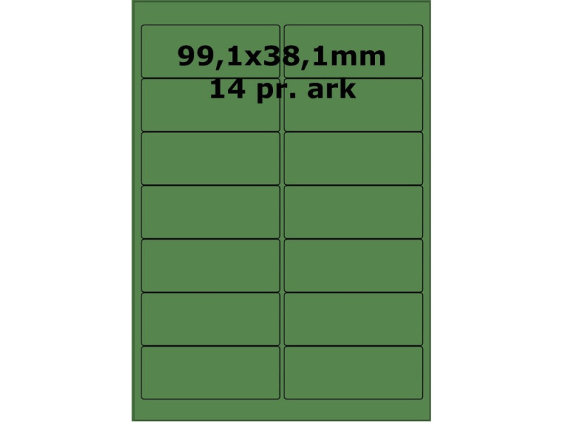 75 ark 99x38-2-grøn BDM colour