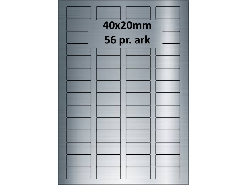 40A20SP3-25 Sølvpolyester Bredde 31-60mm