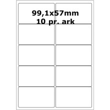 110 ark D7173S Hvid papir Bredde + 91mm