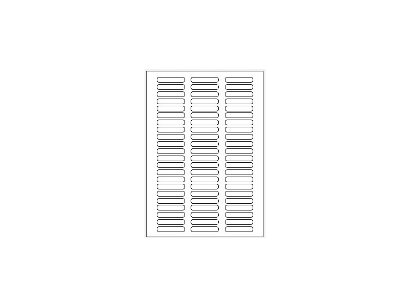 25 ark 50x10-3-W Hvide Polyester Bredde 31-60mm
