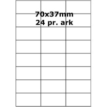 500 ark 70x37-3-Hvid Hvide Papir Labels -Volume køb