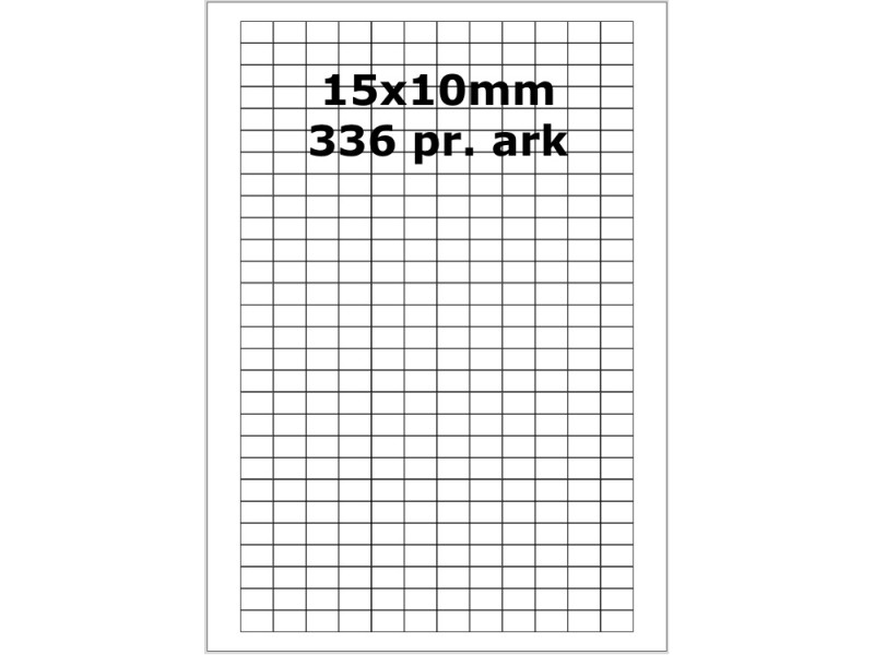 25 ark 15A10W3-25 Hvide Polyester Bredde 00-30mm 25 ark 15A10W3-25 Hvide Polyester Bredde 00-30mm