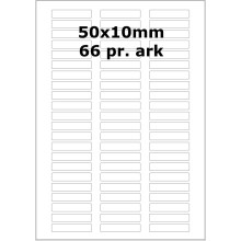 25 ark 50A10W3-25 Hvide Polyester Bredde 31-60mm