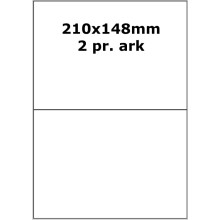 25 ark 210A148W1-25 Hvide Polyester Bredde +91mm