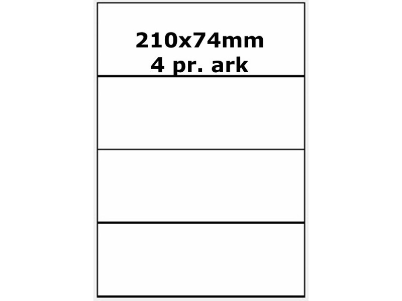 100 ark 210x74-1-PF PolyFast -Volume køb