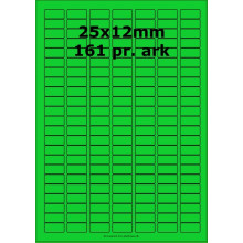 25 ark 25x12-7-G Farvede Polyester