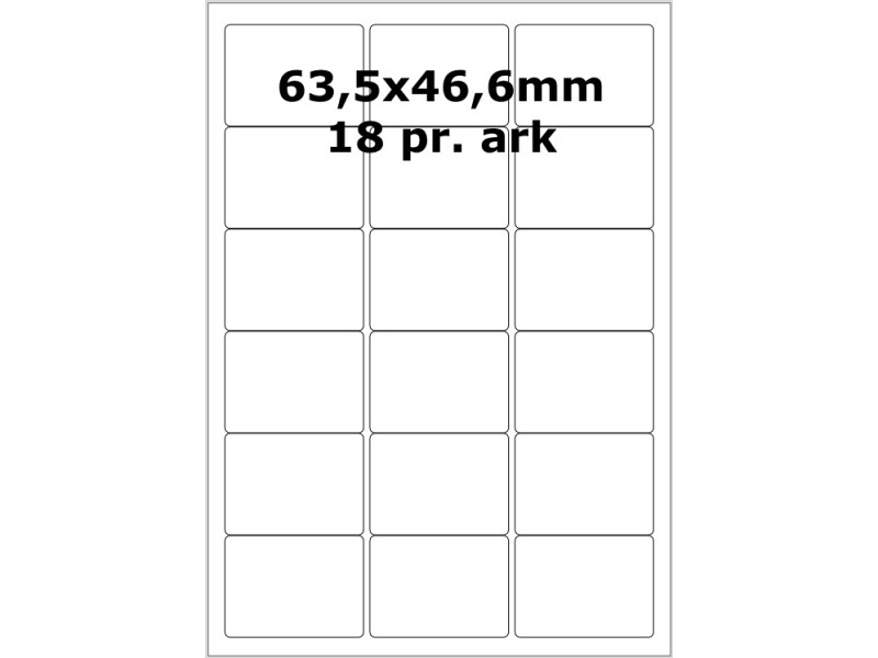 25 ark 63A46MT3-25 Transparente Mat