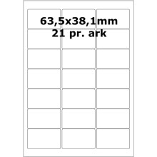 25 ark 63A38MT3-25 Transparente Mat