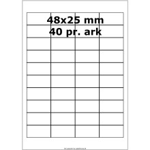 25 ark 48A25MT3-25 Transparente Mat