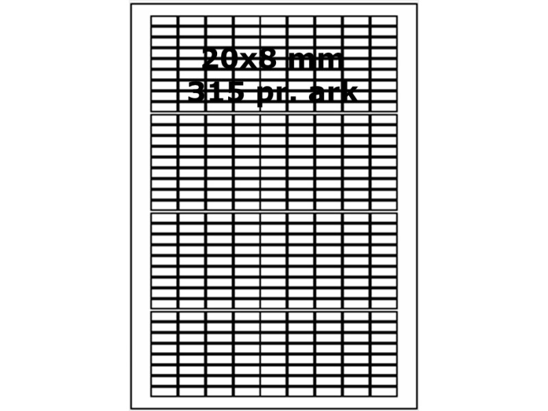 25 ark 20A8MT3-25 Transparente Mat