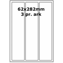500 ark 62A282H1 Hvide Papir Labels -Volume køb