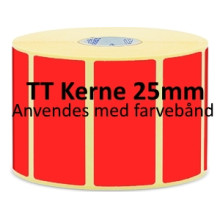 3 ruller 90R33TT3-25R Røde Papir Labels TT 25