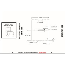12 Ruller 57R35DT5-25Tag Kartonmærker -Direkte Thermo
