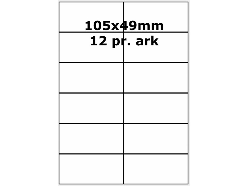 100 ark 105A49PF1 PolyFast -Volume køb