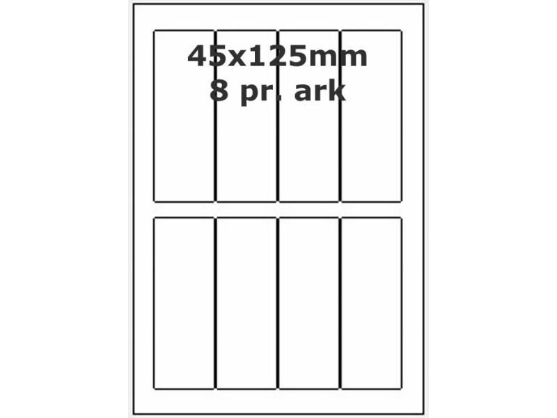 100 ark 45x125-4-PF PolyFast -Volume køb