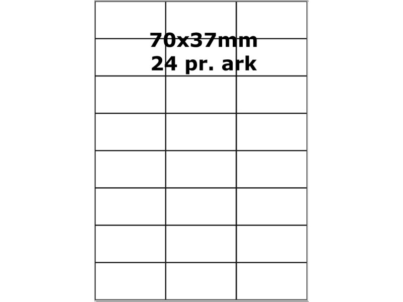 25 ark 70A37GPP3-25 Højglans Papir Inkjet Printer Bredde 61-90mm