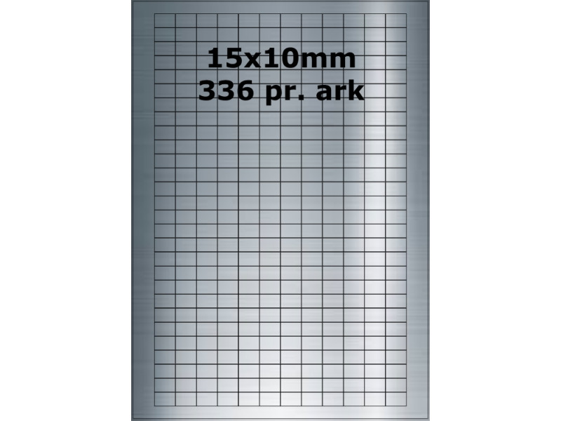 25 ark 15A10SP3-25 Sølvpolyester Bredde 00-30mm