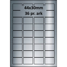 25 ark 44A30SP1-25 Sølvpolyester Bredde 31-60mm