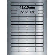 25 ark 45A15SP1-25 Sølvpolyester Bredde 31-60mm