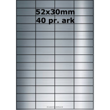 100 ark 52A30SP3 Sølvpolyester Bredde 31-60mm