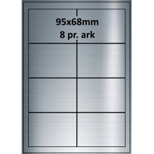 25 ark 95A68SP1-25 Sølvpolyester Bredde + 91mm