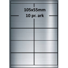 25 ark 105A55SP3-25 Sølvpolyester Bredde + 91mm