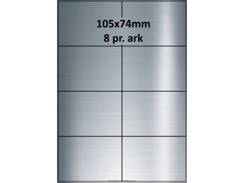 25 ark 105A74SP3-25 Sølvpolyester Bredde + 91mm
