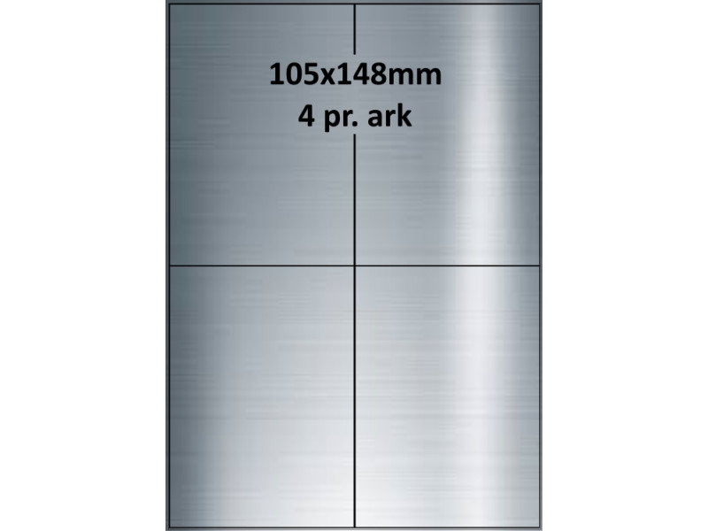 25 ark 105A148SP3-25 Sølvpolyester Bredde + 91mm