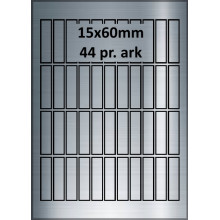 25 ark 15A60SP1-25 Sølvpolyester Bredde 00-30mm