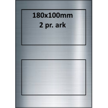 25 ark 180A100SP1-25 Sølvpolyester Bredde + 91mm