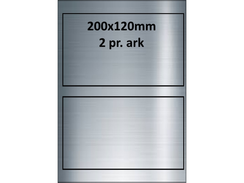 25 ark 200A120SP1-25 Sølvpolyester Bredde + 91mm