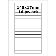 25 ark 145A17W1-25 Hvide Polyester Bredde +91mm