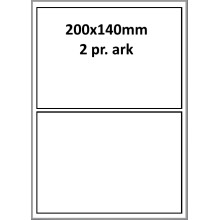 25 ark 200A140W1-25 Hvide Polyester Bredde +91mm