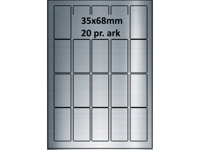 35A68SP1-25 Sølvpolyester Bredde 31-60mm