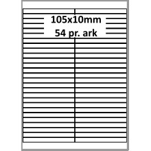 25 ark 105A10W1-25 Hvide Polyester Bredde +91mm