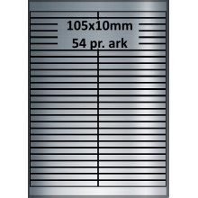 25 ark 105A10SP1-25 Sølvpolyester Bredde + 91mm
