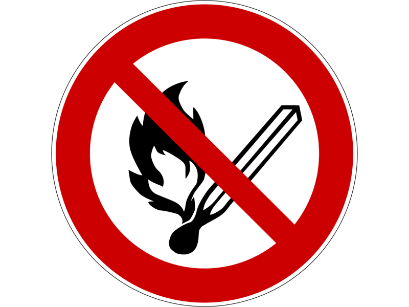 1 Rulle PS3-100-FI Forbudt: Åben ild og rygning