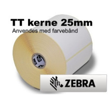 12 ruller 76R25TT5-25Z Hvid TT Kerne 25mm