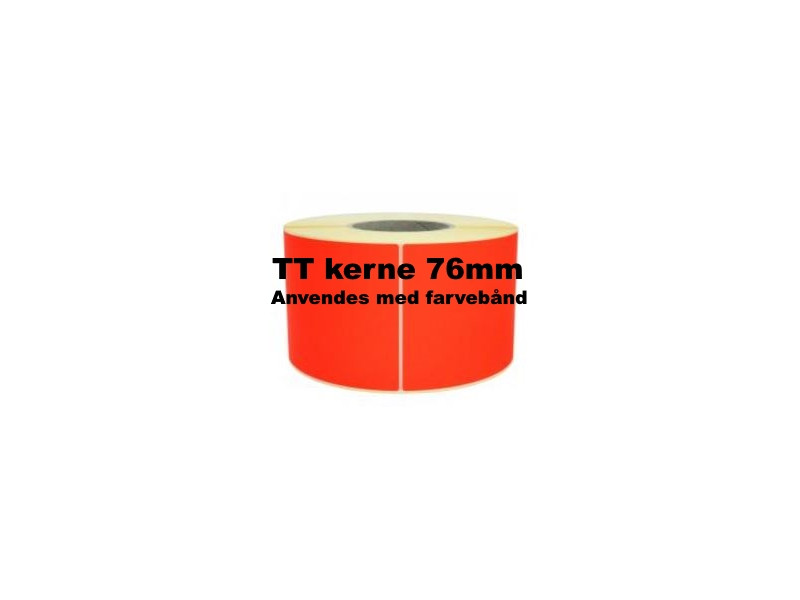 1 rulle 100R150TT3-76R Røde Papir Labels TT 76