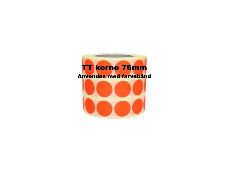 1 rulle 15RRTT3-76R Røde Papir Labels TT 76