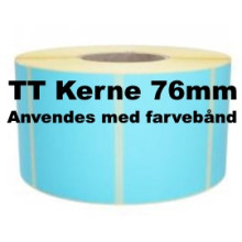 1 rulle 75R50TT3-76B Blå Papir Labels TT 76