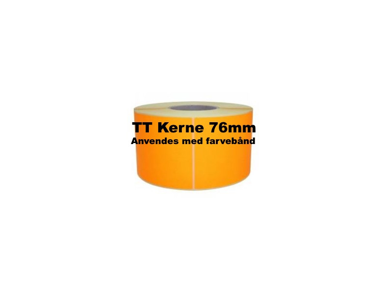 1 rulle 100R50TT3-76O Orange Papir Labels TT 76